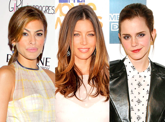 Emma Watson, Eva Mendes, Jessica Biel Emma Watson, Eva Mendes, Jessica Biel